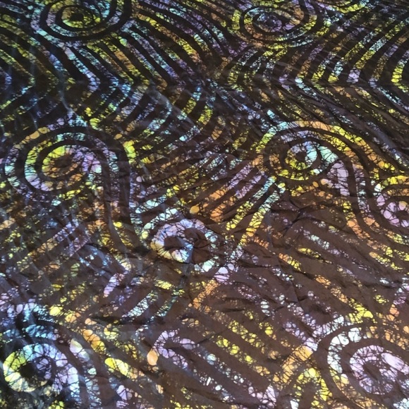 Manori 100% Silk abstract print blanket scarf wrap headscarf - Picture 7 of 7